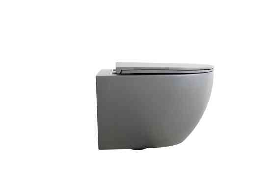 Унітаз підвісний Mixxus Premium ELLIPSE-0308-T3 GRAY 490x360x360mm система змиву TORNADO 3.0 (MP6654) Київ