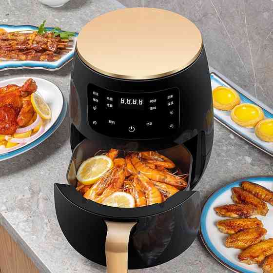 Аэрофритюрница Air Fryer Su Tai ST-505 6 литров, мощность 1800 Вт, цифровое управление и таймер Киев