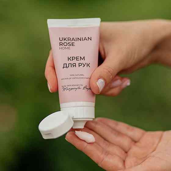 Крем для рук в тубі з гіалуроновою кислотою та морським колагеном Ukrainian Rose 50 мл Київ