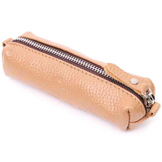 Оригінальна жіноча шкіряна ключниця Бежевий (GRANDE PELLE) Київ