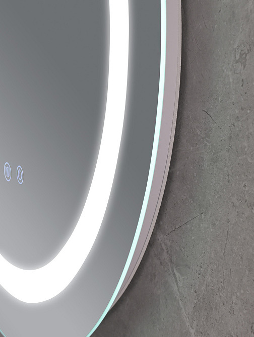 Дзеркало Mixxus PLAIN MC02-60-CASE з LED Touch, Anti-fog, димером, рег. яскравості, годинником  ( MI6661 ) Харьков - изображение 2