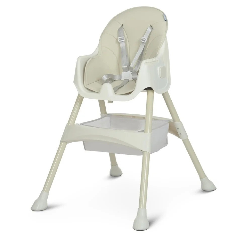 Стільчик для годування M 4136-2 Ice Gray, складаний, 5-ти точковий, екошкіра Вінниця - фото 5