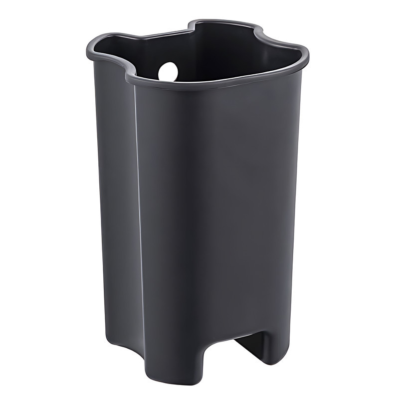 Овальное мусорное ведро с плавным закрытием Zerix Prime-TC0105 White 5 л, белое (ZX5901) Харьков - изображение 4