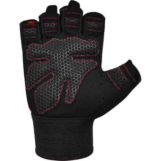 Рукавички для фітнесу RDX W1 HALF RED-L Каменское