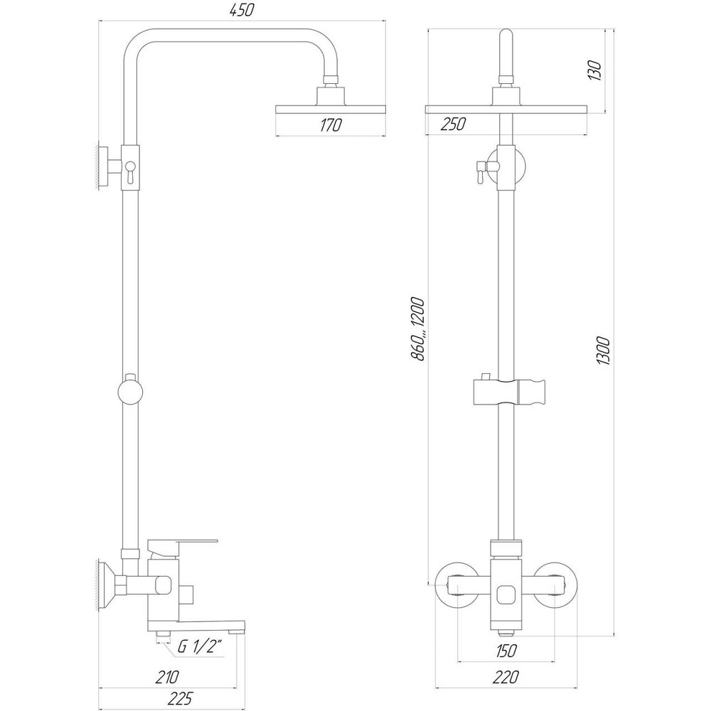 Душова система DOMINO MALIBU DMS-0005 (000013396) Київ - фото 5
