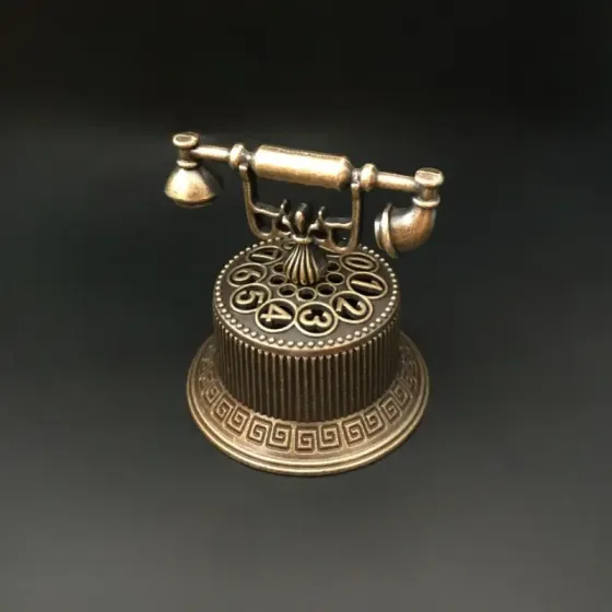 Металевий тримач для пахощів «Антикварний телефон» – для конусів та хмаринок Київ