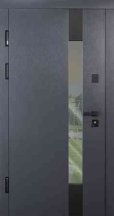 Вхідні двері з терморозривом Abwehr Termix Tower 527 Метал Lampre Антрацит+Vinorit Сосна Прованс 960*2050 мм Київ