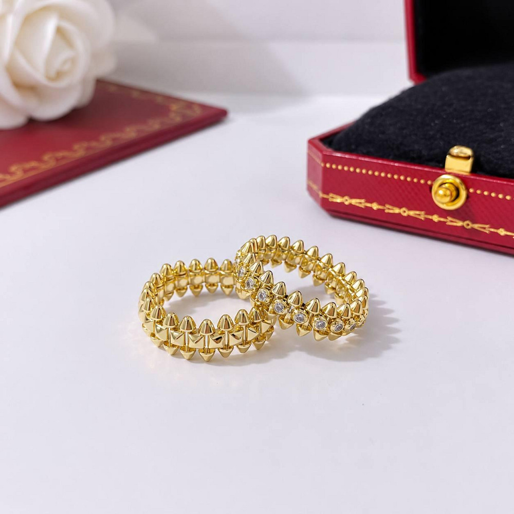 Кільце Cartier Juste un Clou ("зубчики") — покриття біле, лимонне або рожеве золото / з цирконієм або без Одеса - фото 10