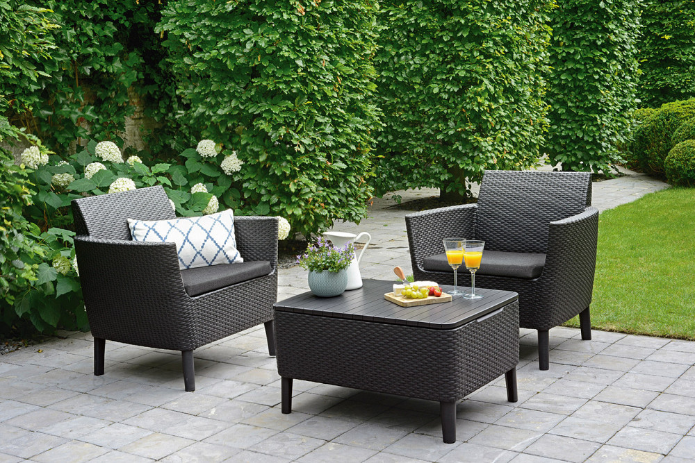 Комплект садових меблів Keter Salemo balcony set, графіт Київ - фото 6