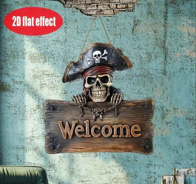 Табличка 2D Welcomе 20х20см Вхід на пірат. вечірку. Тип2 Київ - фото 6