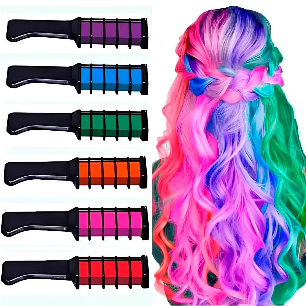 Набор цветных мелков для волос 6 шт SBR Киев - изображение 1