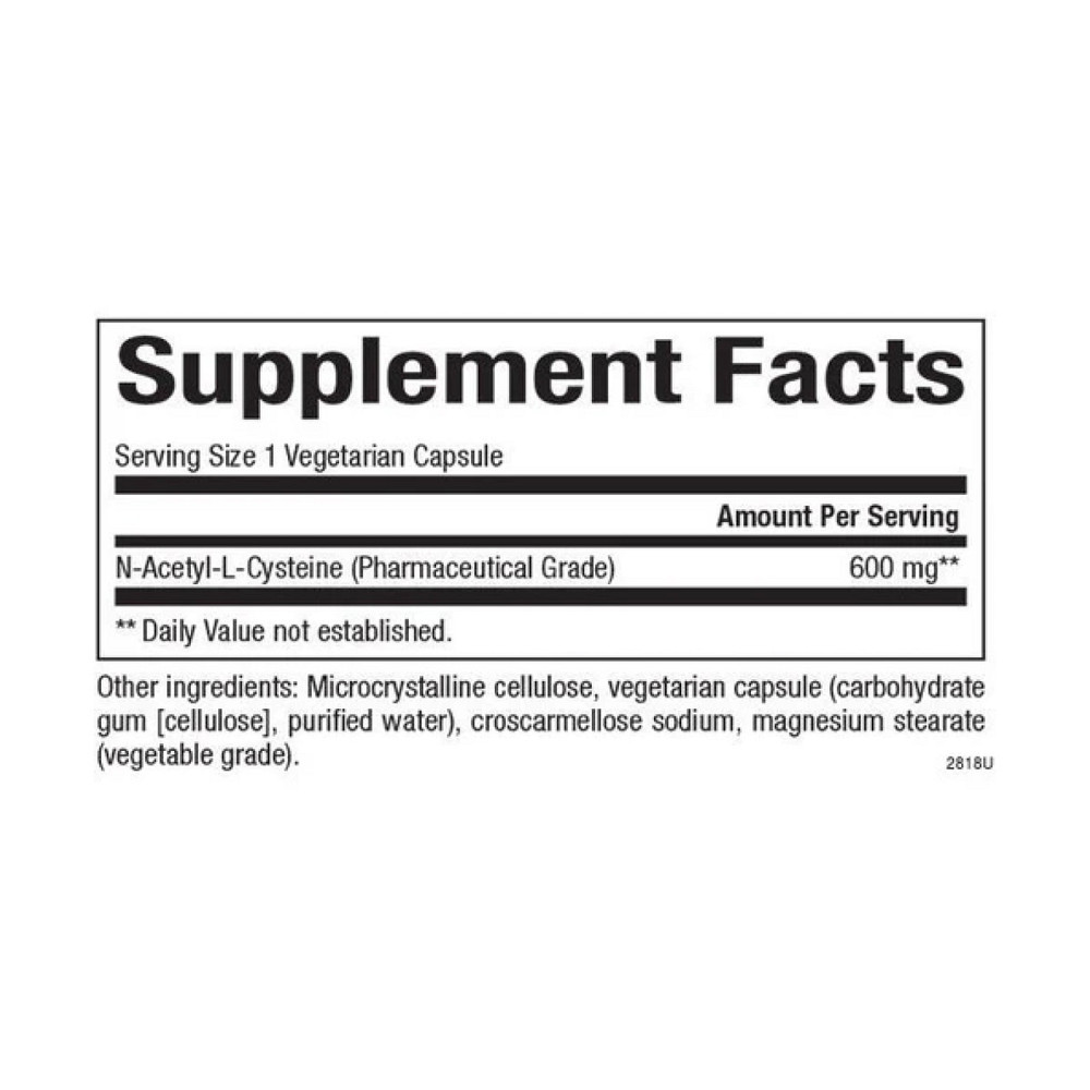 Аминокислоты Natural Factors Ацетилцистеин N-Acetyl-L-Cysteine Amino Acid 600mg 60 капс Киев - изображение 2