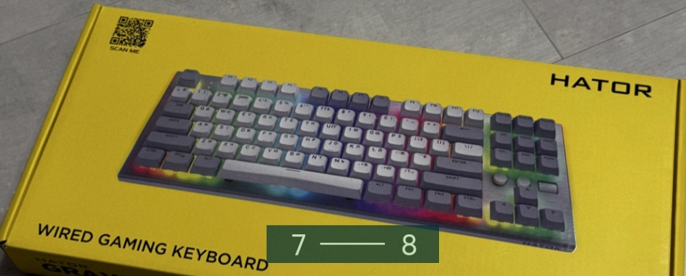 Ігрова Клавіатура HATOR Gravity TKL White. Київ - фото 2