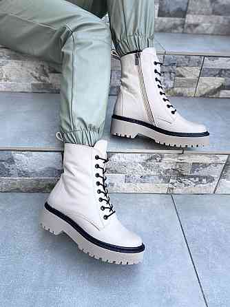 Черевики жіночі M.KRAFT бежеві натуральна шкіра висота 16см підошва 3/5см (A22) (4286) 37р.39р. Коломыя