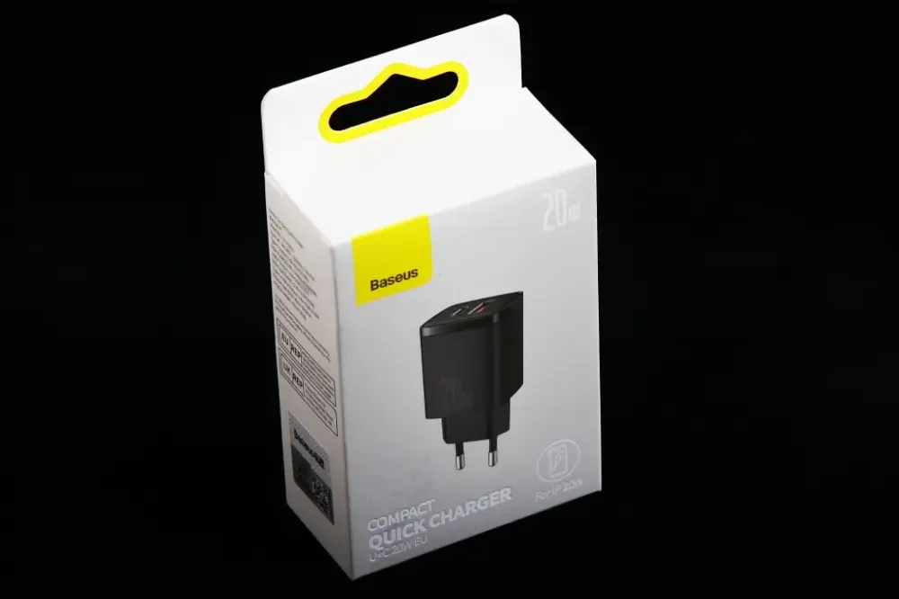 Зарядное устр-во QC 220В 20 Вт 1USB + Type-C Baseus Compact черный Винница - изображение 3