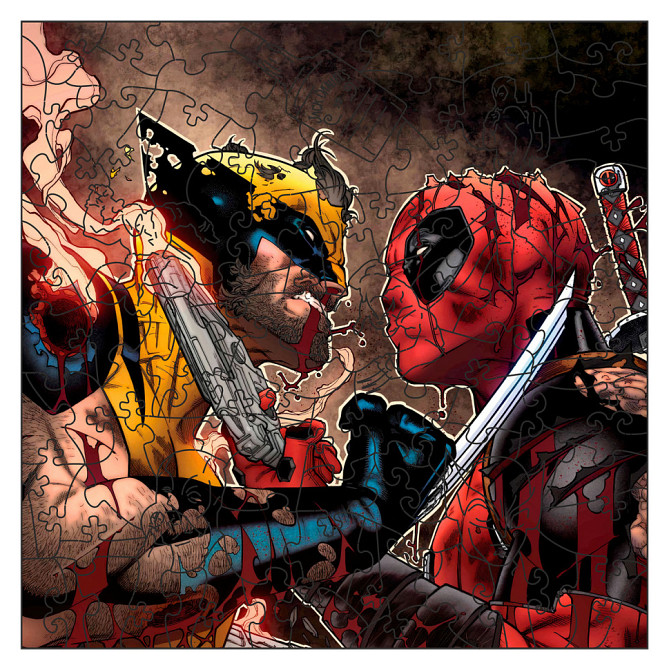 Фигурный пазл из дерева 