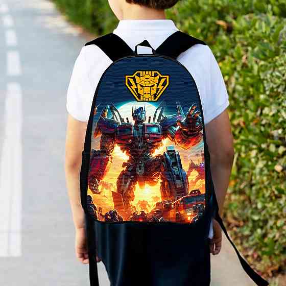 Рюкзак дитячий Трансформери «Transformers» 34х27см, міський ранець для хлопчика з принтом (00566) Київ