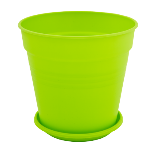 Вазон Глорія з підставкою 14,5*14см світло-зелений Алеана Житомир - фото 1