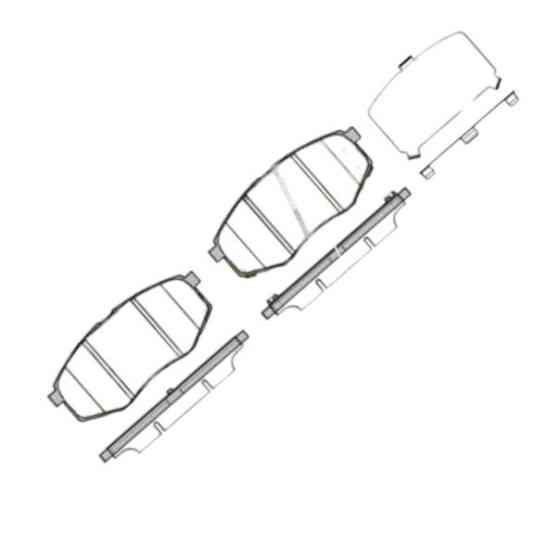 Колодки передние Hyundai Tucson, iX20, iX35 04- тормозные Мукачево