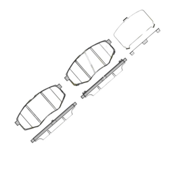 Колодки передние Hyundai Tucson, iX20, iX35 04- тормозные Мукачево - изображение 1