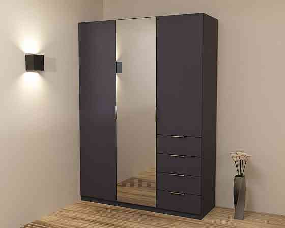 Шкаф Кристалл 2, Антрацит, 1500х520х2100 Львов