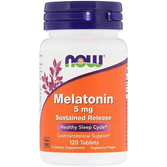 Мелатонін Now Melatonin 5mg SR 120 tabl Луцьк