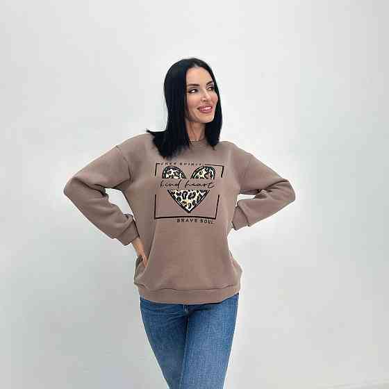 Жіночий батник на флісі "Brave" Турція оптом | Норма і батал Київ