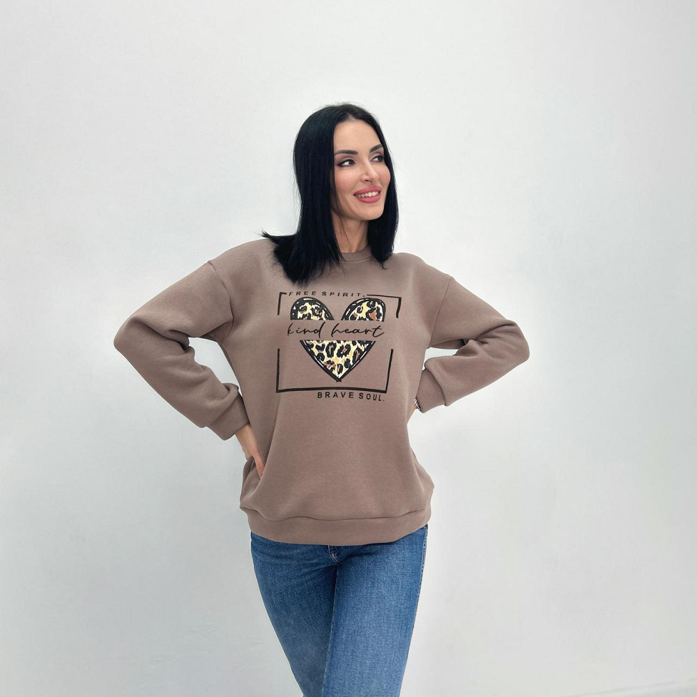 Жіночий батник на флісі "Brave" Турція оптом | Норма і батал Київ - фото 6