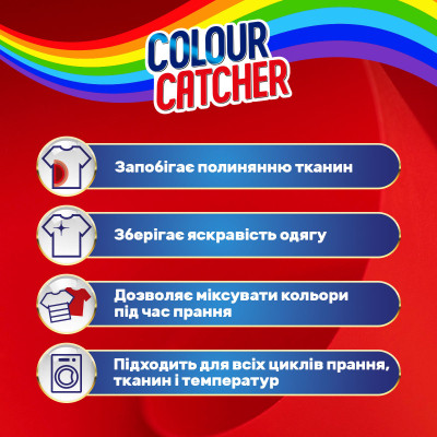 Серветки для прання K2r Colour Catcher Кольоропоглинаючі 22 шт. (9000101822427) Вінниця - фото 2