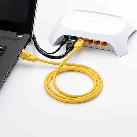 Інтернет кабель патч-корд UGREEN Cat 5e U / UTP Lan Cable 5m (Yellow) UGR-11233 Одеса