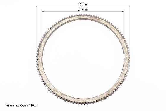 Вінець маховика Z-110, Dвнт.-245mm 186F (можливий незначний наліт) Київ
