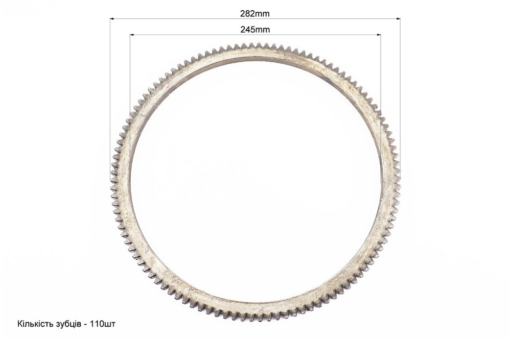 Вінець маховика Z-110, Dвнт.-245mm 186F (можливий незначний наліт) Київ - фото 2