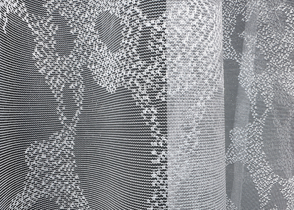 Тюль жакард VR-Textil № 1523т Арка на кухню колір білий 400х160 см (53-0014) Київ - фото 5