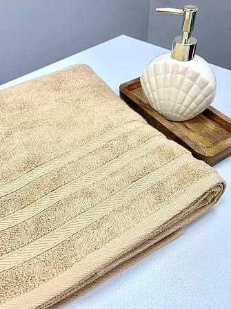 Полотенце махровое Ideal Textile Косичка однотонное плотность 500 г/м2 70х140 см (56860737) Бежевий  Черновцы - изображение 3