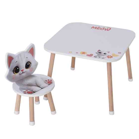 Дерев'яний дитячий столик M 502-2 зі стільчиком Вінниця