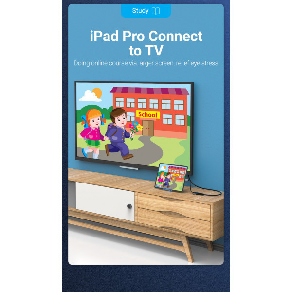 Перехідник USB3.1 Type-C --> VGA (F), 1080p 60Hz, кабель 0.15м, Vention (TDFHB) Київ - фото 4