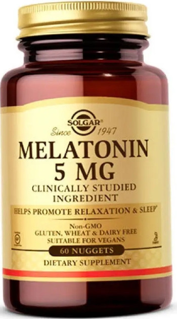 Мелатонін для сну Solgar Melatonin 5 мг 60 таб Київ - фото 1