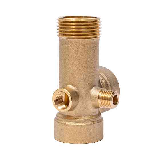 З"єднувач п'ятивихідний 90мм 1"М×1"F×1"F×1/4"M×1/4"F AQUATICA (779597) Рівне