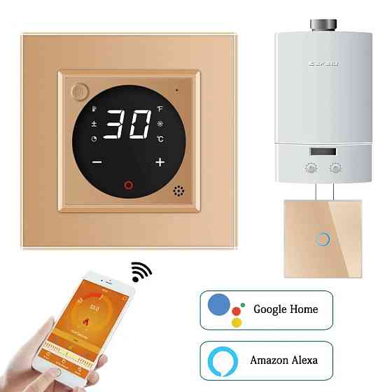 Комплект дистанційного керування котлом LIVOLO золотий скло (VL-C7FCEZ-701Z-2AP) Коломыя