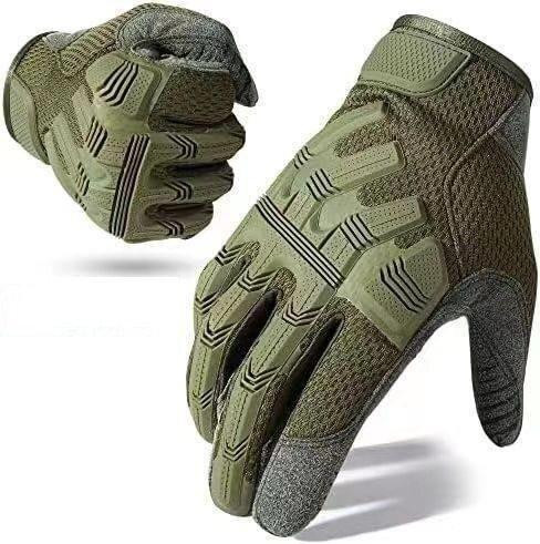 Перчатки тактические 2E, Full Touch, M, зеленые (2E-TACTGLOFULTCH-M-OG) Киев - изображение 1