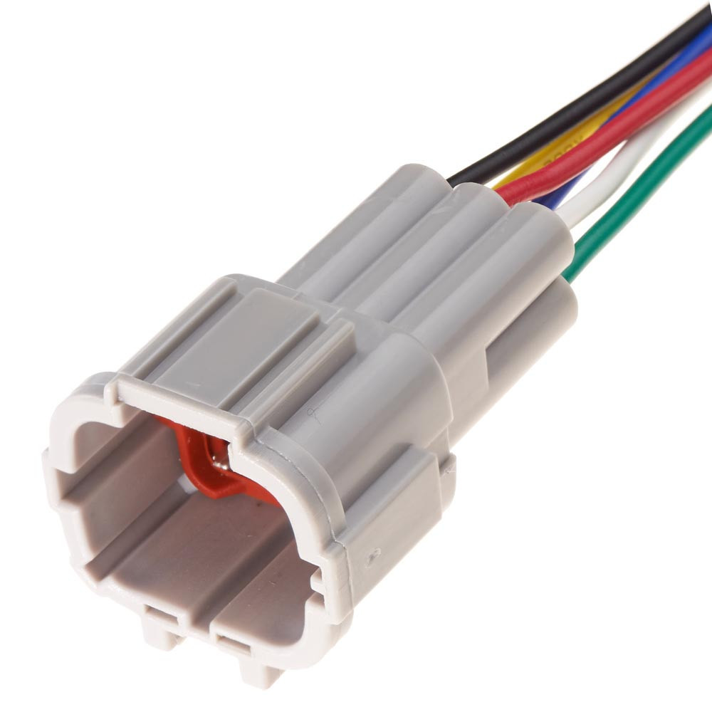 Електричний з'єднувач із дротом, 6-контактний, Деталі Освітлення, Сірий, Пластик, Київ - фото 1