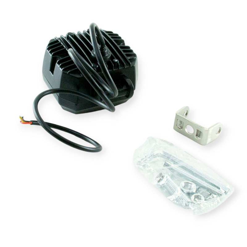 Фара LED прямоугольная 70х65х50 (Д В Ш) 40W CREE дальний, ДХО дополнительная Мукачево - изображение 1