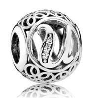 Срібна намистина Пандора  "Літера U" 791865CZ MasterSem Київ - фото 1