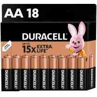 Батарейка Duracell AA лужні 18 шт. в упаковці (5000394107519 / 5006192) Киев