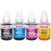 Чорнило WWM Canon GI-490, 140г*4 (BP/C/M/Y) (C490SET4) Київ