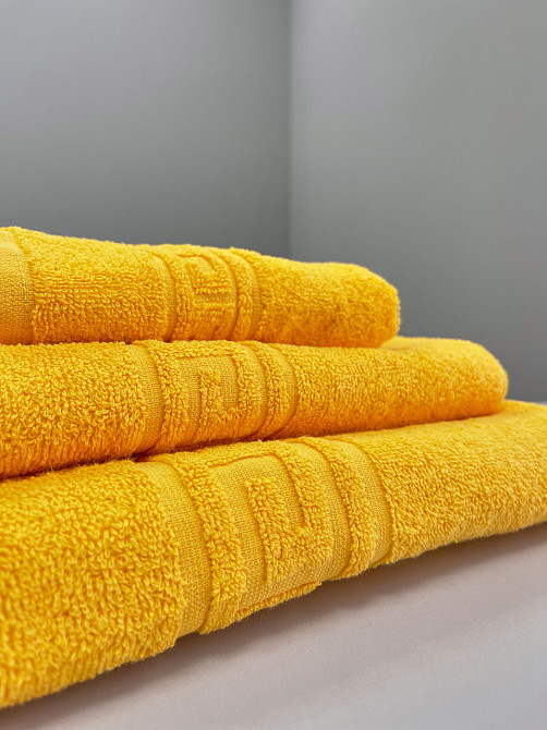 Махровое полотенце Ideal Textile Greek 33х60 см желтый (56860576) Черновцы - изображение 3