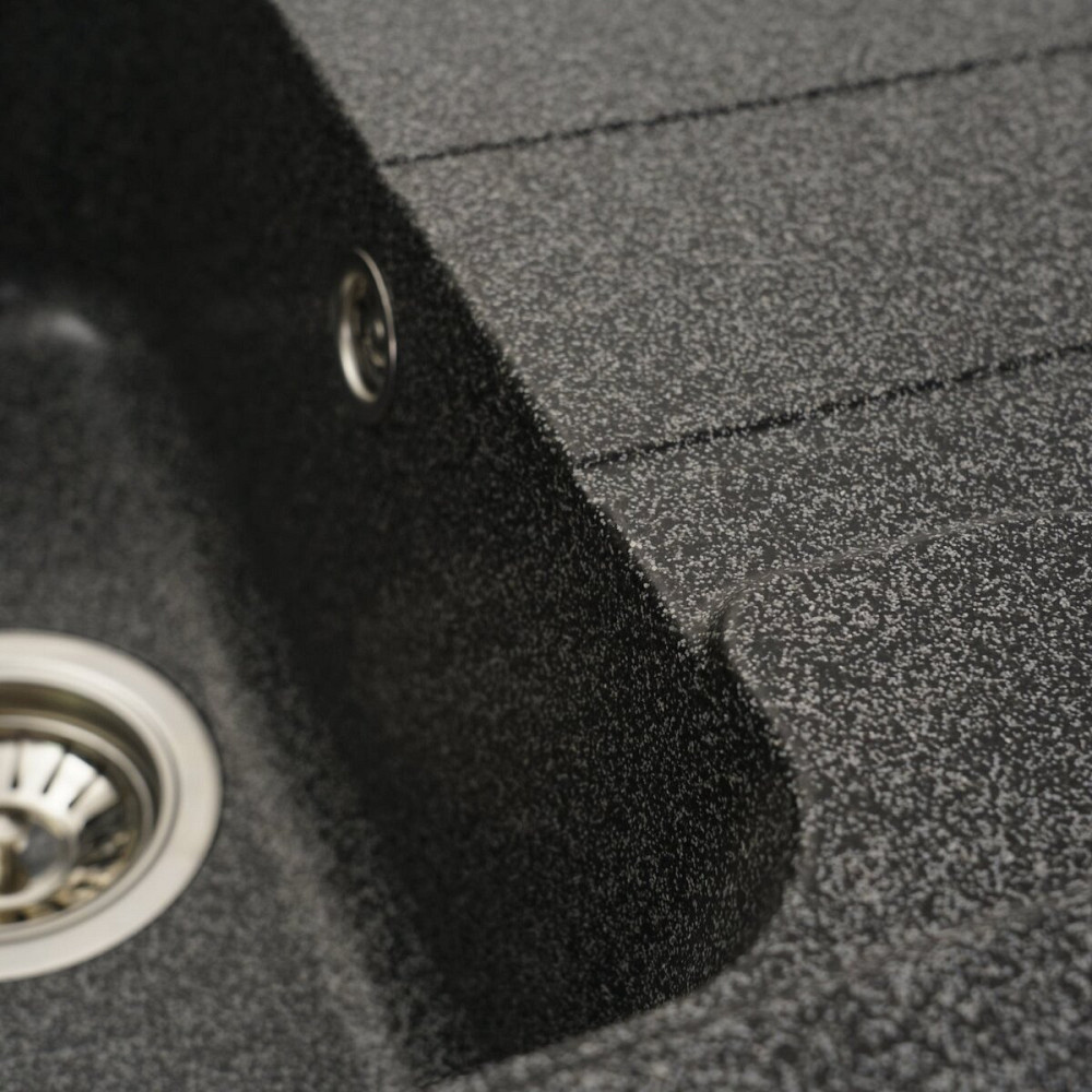 VALESO Гранітна мийка для кухні VALESO VERONA 7850 матова Графіт Київ - фото 4