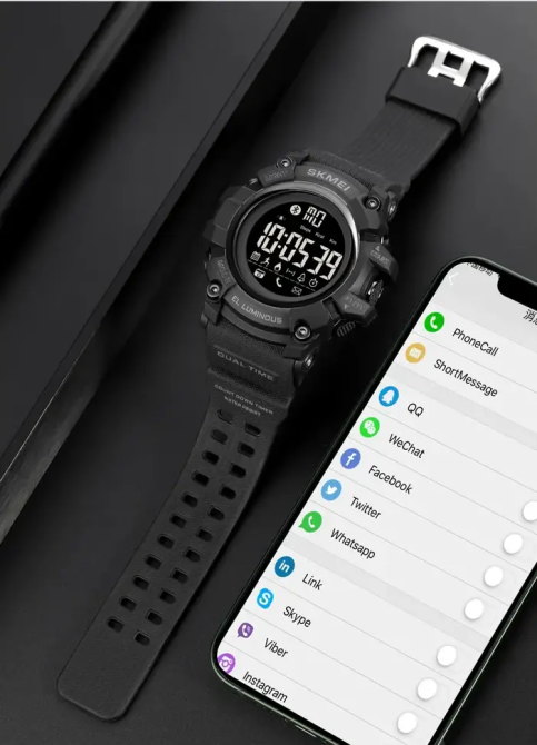 Спортивные наручные смарт-часы Skmei 2053 (Черный) Винница - изображение 11