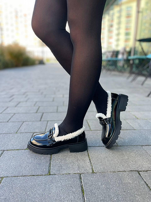 PLPS Лофери жіночі PLPS чорні шкіра лакована низький хід 36-41 ( -3) Коломыя - изображение 7