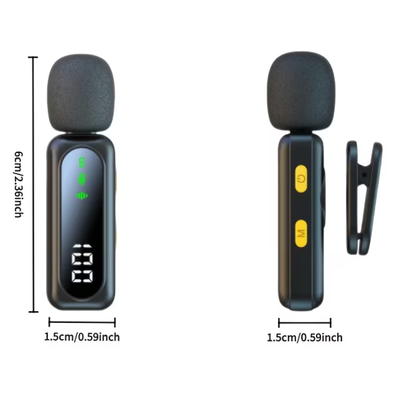 Беспроводной микрофон CS-0056 UHF, конденсаторный, всенаправленный, USB Type-C, Lightning, 3,5 мм, 6–10 часов работы Киев